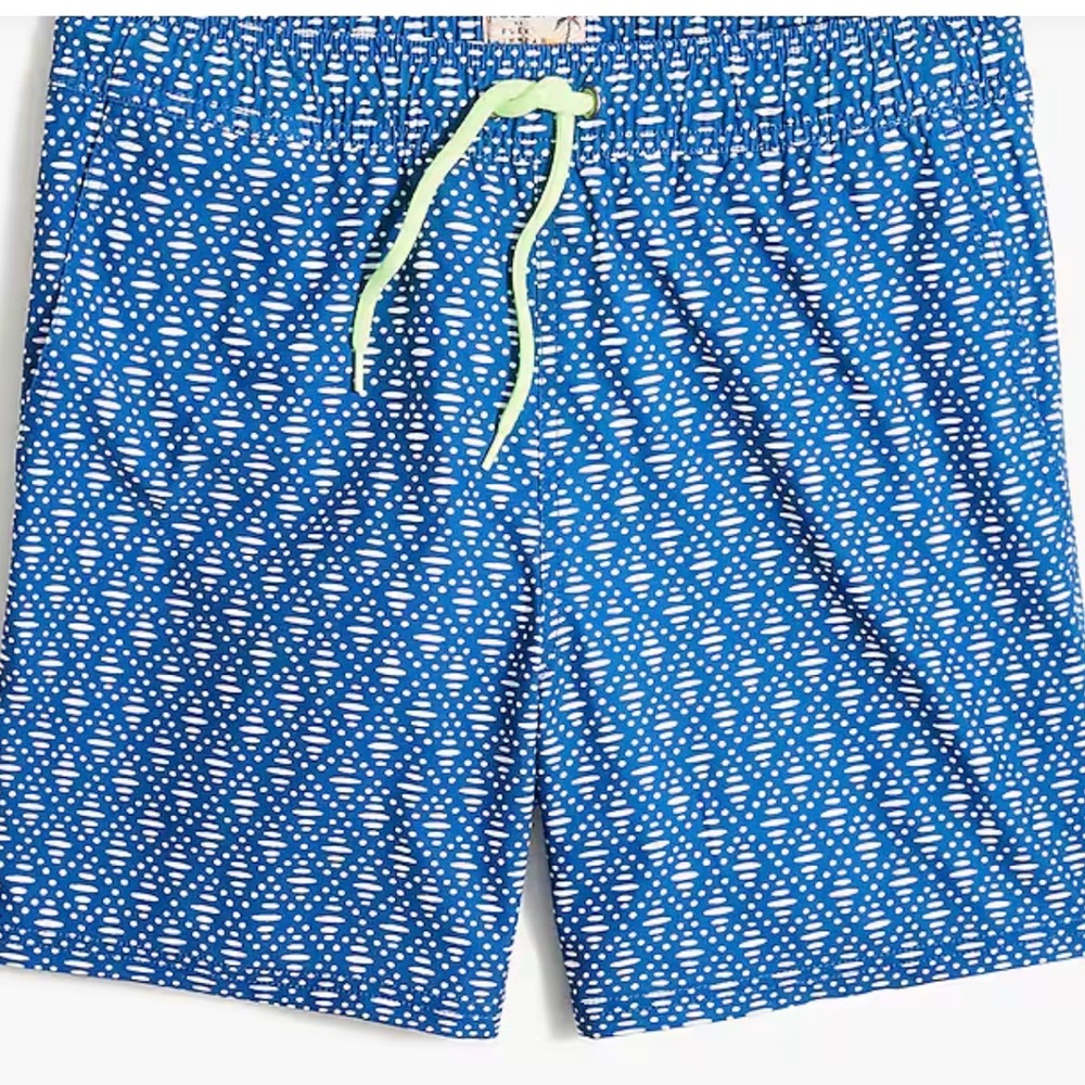 NEW J. Crew 6" printed swim trunk
